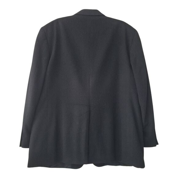 Club Room Black Camel Hair Coat Blazer Suit Jacket Mens 46R Soft 2 Button Classi - Picture 2 of 10